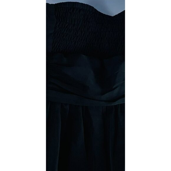 JOHNNY Martin Black Chiffon Halter Dress Size 7 - Picture 4 of 7